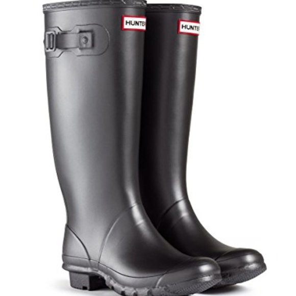 hunter boots metallic